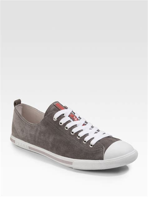 prada suede sneakers men